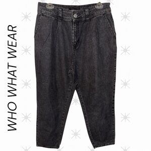 VTG-Who What Wear Women's High Rise Pleated Front Jeans